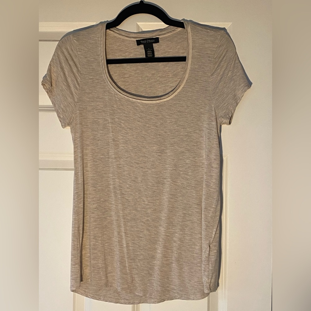 White House Black Market Tan Shirt Size Small